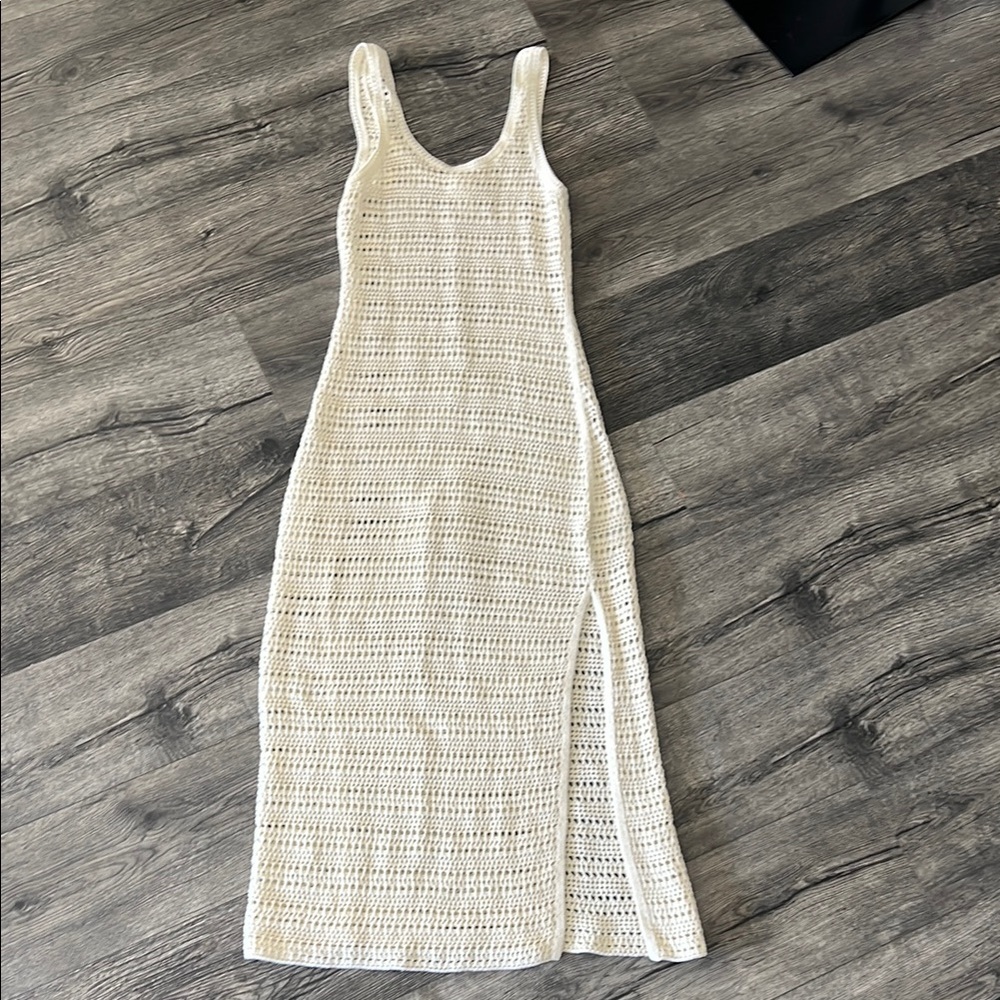 H&M Cream Crocheted Dress